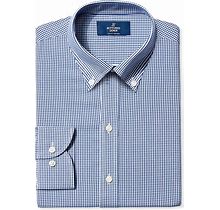 Buttoned Down Men's Slim Fit Button Collar Pattern Dress Shirt