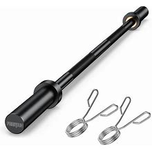 FEIERDUN Olympic Barbell EZ Curl Bar 47in/4ft/5ft/6ft/7ft For Weightlifting, Hip Thrusts, Squats And Lunges, Suitable For 2 Inch Weight Plates,With