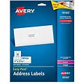 Avery Address Ink Jet Labels, 1 X 2-5/8 Inches, White, 30 Up, 10 Sheets (18160) (Pack Of 6)