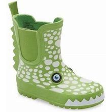 Tucker & Tate Color Change Crocodile Green Waterproof Rain Boots