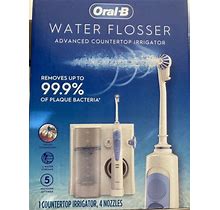 NEW Oral-B Water Flosser Advanced Countertop Irrigator With Oxyjet - White