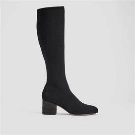 Eileen Fisher | Women's Ophelia Recycled Stretch Knit Boot | Black | Size: 6 Regular
