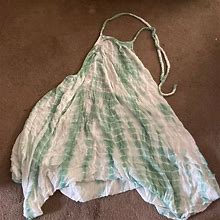Asos Dresses | Asos Backless Dress | Color: Green/White | Size: 2