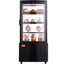 VEVOR Refrigerated Display Case 3 Cu.Ft./85L Countertop Pastry Display Case 3-Tier Commercial Display Refrigerator With Led Lighting Turbo Cooling