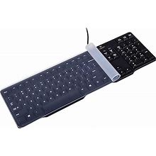 Universal Clear Waterproof Anti-Dust Silicone Keyboard Protector Cover Skin For Standard Size PC Computer Desktop Keyboards (Size 17.52" X 5.51")