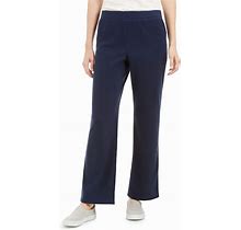 Karen Scott Women's Elastic Microfleece Sweatpants, Blue, Size S, $30,