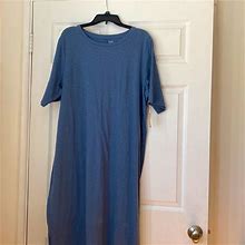 A.N.A Dresses | Ana Tee Shirt Dress | Color: Blue | Size: 2X
