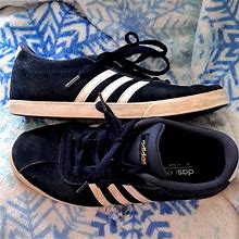 Adidas Shoes | Blue Suede Adidas Sneakers | Color: Blue/White | Size: 8.5