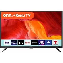 Onn 32-Inch Class HD LED Smart TV 720P Resolution, 60 Hz Refresh Rate, DLED Display, Wireless Streaming, 100012589 (Renewed)