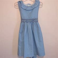 Edgehill Collection Dresses | Edgehill Girls Smocked Dress | Color: Blue | Size: 4G