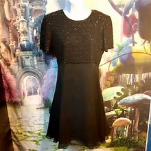 Talbots Dresses | Talbots Beaded Dress | Color: Black | Size: 2