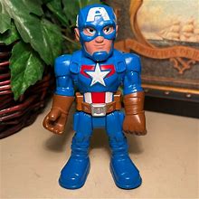 Hasbro Toys | Hasbro Playskool Heroes Marvel 5" Captain America Action Figure 2018 | Color: Blue/Red | Size: 5"