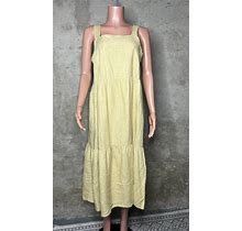 Eileen Fisher Tan 100% Linen Dress Sz. Small