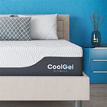 Classic Brands Cool Gel Chill Memory Foam 14-Inch Mattress With 2 Pillows |Certipur-US Certified |Bed-In-A-Box, Full