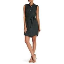 Parker Dresses | Parker Button Front Tie Waist Sheath Dress Gift | Color: Black | Size: L