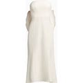 Tadashi Shoji - Parmer Bow Midi Dress - Women - Polyester/Spandex/Elastane - L - White