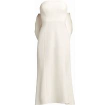 Tadashi Shoji - Parmer Bow Midi Dress - Women - Polyester/Spandex/Elastane - M - White