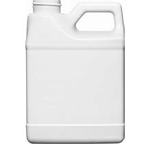 16 Oz. White HDPE Plastic F-Style Bottle, 33mm 33-400