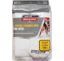 Dickies Men's Work Crew Socks, 12 Pack