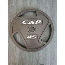 Cap Barbell 45Lbs Olympic Grip Plate