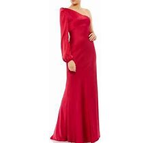 Ieena For Mac Duggal Womens One Shoulder Long Evening Dress Gown Bhfo 4792