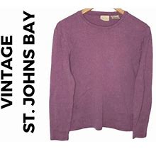 ST. Johns Bay Vintage Women Shirt Purple M