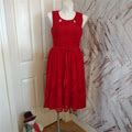 Danny & Nicole Dresses | Danny And Nicole Floral Lace Dress Size 16 | Color: Red | Size: Xl