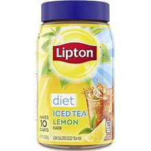 Lipton Diet Iced Tea Mix, Lemon, Makes 10 Quarts (Pack Of 12)