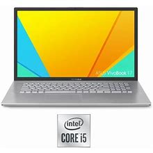 Asus Vivobook 17.3" i5 8Gb/1Tb + 128Gb Laptop 17.3" Fhd, Intel Core I5-1035G1, Intel UHD Graphics, 8GB Ram, 128Gb SSD + 1TB Hdd, Windows 10 Home, Sil