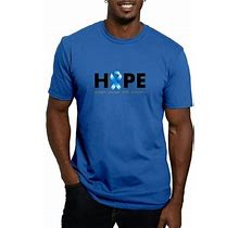 Men's Blue Cafepress - Ribbon Hope Clothing Men S Classic T Shirt - Men S Fitted T-Shirt