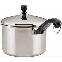 Farberware 3-Quart Classic Series Stainless Steel Saucepan With Lid, Silver