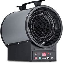 Newair, NGH500GA00, 2-In-1 240V 4800 Watt Portable Or Mountable Garage Heater, Heats Up To 500 Square Feet, Gray