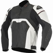 Alpinestars Core Airflow Leather Jacket (48, Black/White)