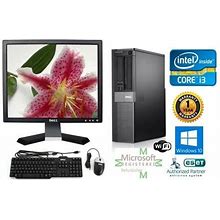 Desktop Computer Dell 790 Intel Core i3 Windows 10 Hp 64 250Gb 3.3Ghz 4Gb Ram - Used