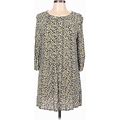 Boden Casual Dress: Yellow Leopard Print Dresses - Women's Size 10