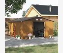 Outsunny 11' X 13' Outdoor Storage Shed Organizer, Garden Tool House With Floor Foundation, 4 Vents And 2 Easy Sliding Doors - Hobby