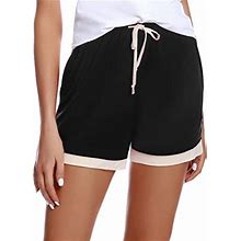 Lounge Shorts For Women Loose Fit Cotton Sleep Shorts High Waisted Pj Shorts Casual Summer Pajama Bottoms With Pockets