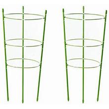 2 Pack Plant Support Cage Rust Resistant Garden Plant Support For Tomato, Trellis, Climbing Plant, Flower, 17.7" High