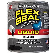 FLEX SEAL Family Of Products FLEX SEAL Black Liquid Rubber Sealant Coating 32 Oz ,