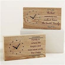 Write Your Own Personalized Wooden Clock