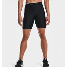 Under Armour Women's Heatgear Bike Shorts Black 1362872-Nwt