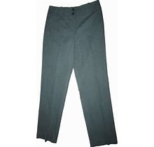 Talbots Brand Gray Wool Flat Front Dress Pants, Ladies' Size 6 Regular