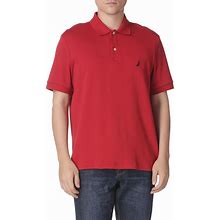 NAUTICA Men's Classic Fit Short Sleeve Solid Soft Cotton Polo Shirt