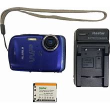 Fujifilm Finepix Z33WP 10MP Digital Camera Waterproof W/Battery+Charger - TESTED