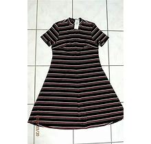 Nwttorrid 00 Dress Medium Large 10 Striped Ribbed Fit N Flare Stretch