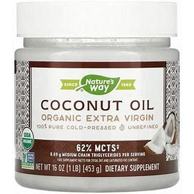 Nature's Way, Organic Coconut Oil, Extra Virgin, 16 Oz (453 G), NWY-15673