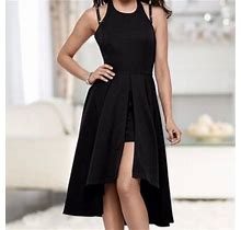 Venus Dresses | Black High Low Cocktail Dress - Size 6 | Color: Black | Size: 6