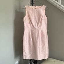 Talbots Dresses | Womens 100% Silk With Lining Dress. Style Is Simple And Classic. | Color: Cream/Pink | Size: 2