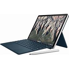 HP - 11" Touch-Screen Chromebook - Qualcomm Snapdragon - 8GB Memory - 64GB Emmc - Natural Silver & Night Teal