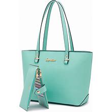 Soperwillton Handbag For Women Wallet Tote Bag Shoulder Bags Top Handle Satchel 5Pcs Purse Set